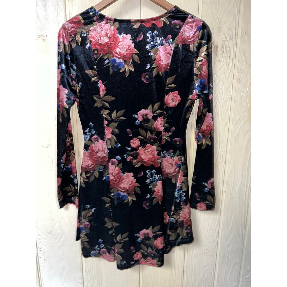 The Pyramid Collection Tunic Top Womens Medium Velvet Whimsigoth Fairy Boho - Picture 3 of 9